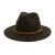 Import 2020 Wholesale Fashion Women&#39;s Vintage Leopard Print Fedora Wool Hat Wide Brim Panama Cowboy hat from China