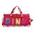 Import 2021 Custom Fashion girl Outdoor Activities travel bags luggage pink tote beach pink gym sports yoga duffle bag for women from China