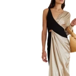 2021 new arrival summer fashion women clothing satin long dresses  custom casual contrast color  elegant  women party dress