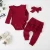 Import 2021 Newest Baby Girls Clothing Suit Autumn 3Solid Toddler Cotton long-sleeved Romper Child Clothes from China