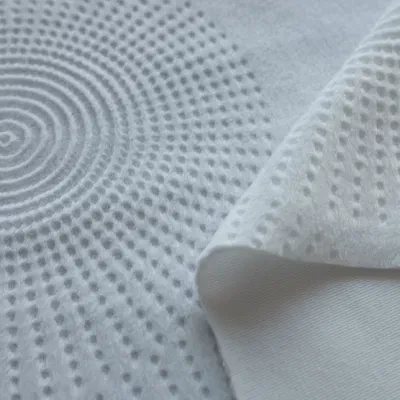 2023 New Design Polyester Plush Fabric Burnout Embossed Sunflower Velvet Fabric for Mattress Hometextile Customized