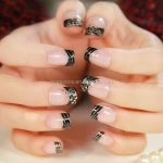 24pcs natural nails stick nail with glue DIY Nail Art