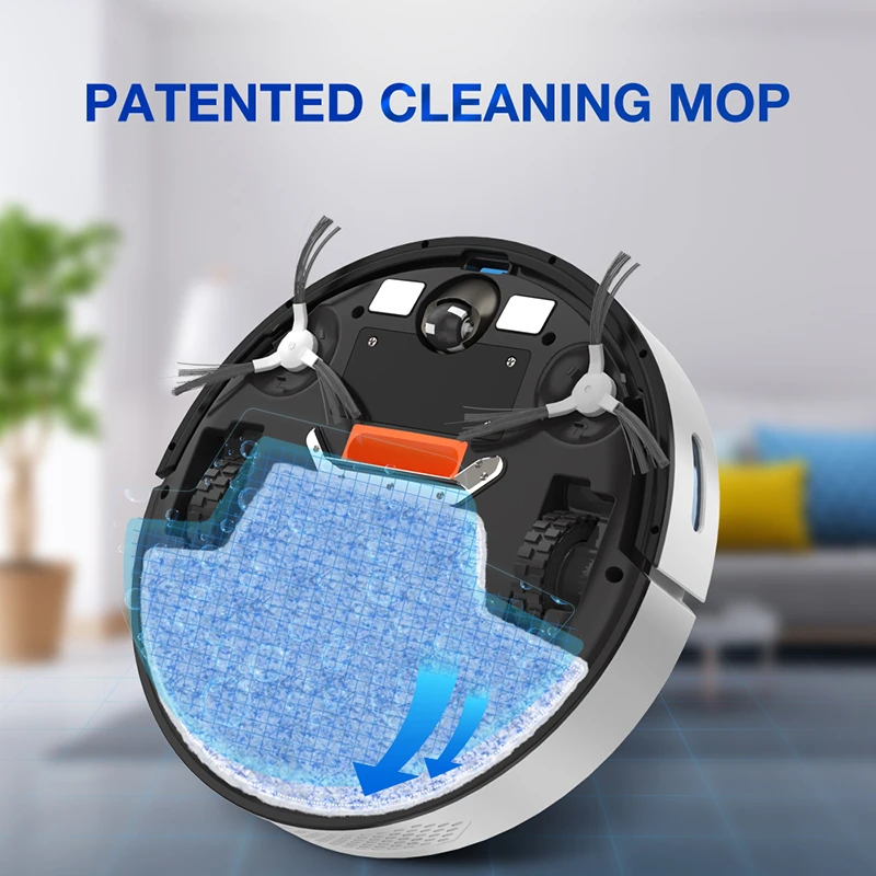 2500pa Suction Sweeping Robot Alexa and Google Assistant APP Voice Wifi Control Auto Recharge Gyroscope Planning Sweeping Robot