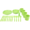 26pcs plastic dinnerware sets camping plastic cutlery set wholesale dinner set