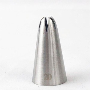 #2D OEM 1pcs Christmas Design Food Grade Stainless Steel Cake Decorated Pastry Tools Nozzle Shape Piping Nozzles Tips
