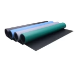 2mm Green Black Anti-Slip Antistatic Rubber Sheet ESD Table Mat