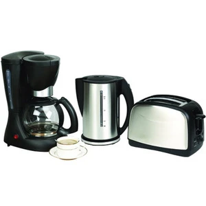 3 in 1 breakfast maker set with coffee maker kettle toaster
