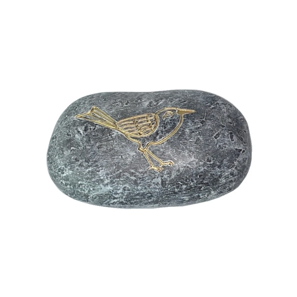 3 Inch Tabletop Ornaments Resin Gray Stone Sign Love Polyresin Rock Decoration Pebble Decor Crafts