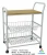 Import 3-tier metal home kitchen storage utility cart vegetable outdoor trolley kitchen dish one piece kitchen moving trolley and box from China
