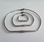 4.0 inches luggage bag parts and accessories screw lock ring MOQ 100pcs