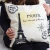 Import 45*45cm Eiffel Tower pillow case cushion pillow case pillow filling cushion sofa cushions for sale ETH114 from China