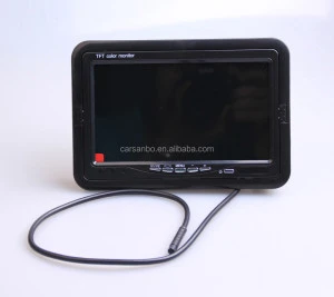 4PIN connector 7 inch motor lcd monitor with Headrest mount frame V2 trigger automatic display