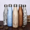 500ML Vacuum Insulated Travel Water Bottle Leak-Proof Double Walled Stainless Steel Cola Shape Sports Water Bottle for Travel