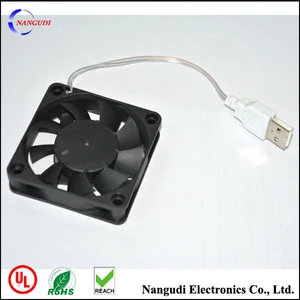 60*60*15mm 5V computer case cooling fan with USB powered cable 50cm