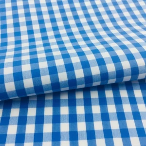 65%C 32%N 3%SP Stretch Cotton Nylon Spandex Blend Check Yarn Dyed Fabric