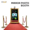 65&quot; inch Magic Mirror Photo Booth Selfie Mirror With Touch Screen And Instant Printer