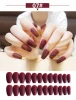 8 colors coffin nail tips nail tips false clear nail tips