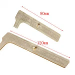 80mm 120mm Portable Handy Mini Slide Solid Copper Brass Pocket Double Scale Outside Measuring Ruler Gauge Vernier Caliper