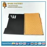 a4 a5 plastic cover spiral notebook with color pages pp/pvc cover
