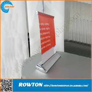 A4 size mini banner tabletop display roll up stand