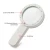 Import ABS plastic shell double glass lens 30x magnifier with led lamp for reading from China