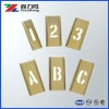 Adjustable Brass Stencils Letters/Numbers 1 in 46 Piece Set ,Drawing Stencils factory