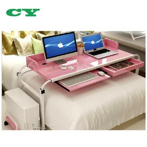 Adjustable Overbed Table Laptop Cart Computer Table