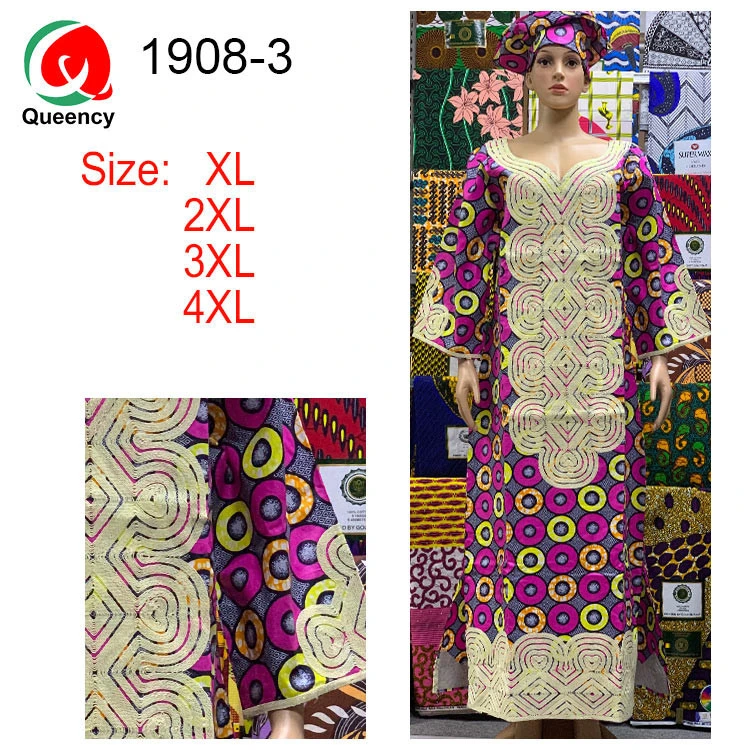 African Fashion Dress Bazin Riche Getzner Dresses Embroidery Designs Bazin Fabric Dailry Bazin Dress