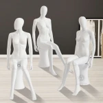 AIYI plastic mannequin fashion female full body modern display window mannequin skin white