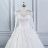 AL16107 New Aline  wedding dress white With Sleeves