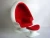 Import Alpha Egg Chair And Ottoman In Red Wool from China