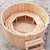 Alphasauna customized external burning stove easy installation wooden hot tub