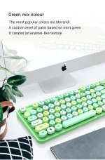 Amazon 2021 New MOFII2.4G gaming mechanical keyboard mouse combo SWEET color lipstick keyboard office mouse and keyboard