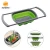 Import Amazon Hot Sales Over the Sink Collapsible Colander Strainer Rubber Collapsible Colander from China