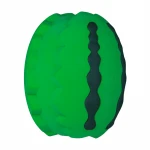 Amazon hot watermelon rubber dog toy ball for dog clean teeth chew leaking food educational toy ball