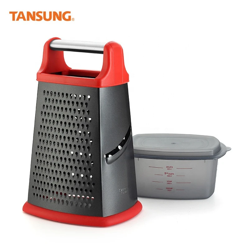 Amazon wholesale Multifunctional stainless steel kitchen vegetable grater with container best selling products in usa