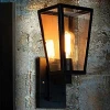 American Creative Industry retro glass box wall lamp fluorescent lighting fixtures wall mounted