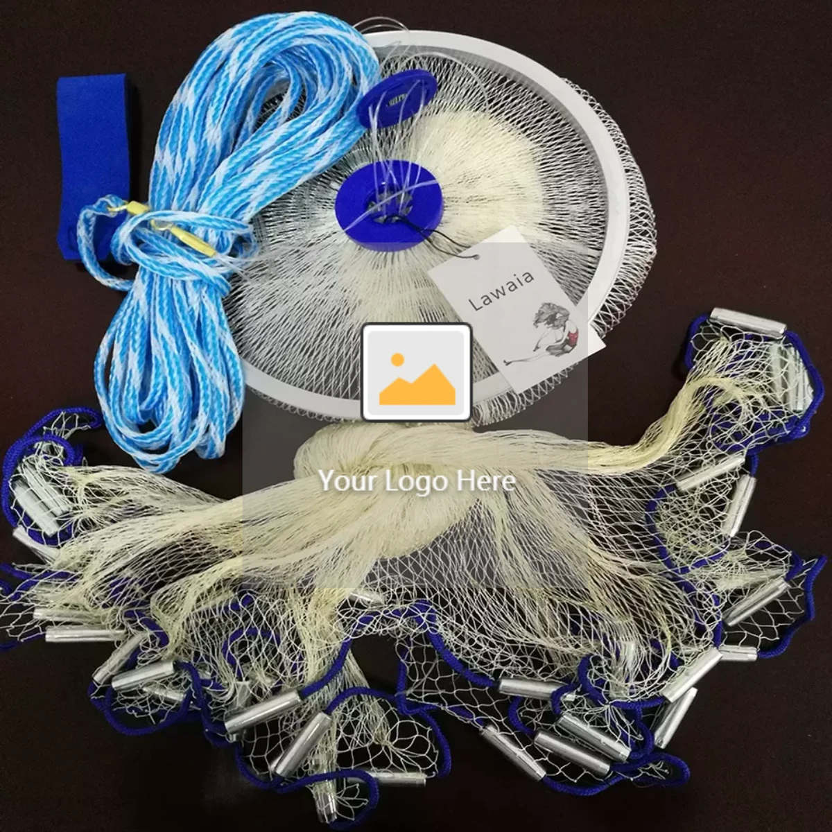 American Fishing Nets Cast Net with Aluminum Frisbee for Bait Trap Fish