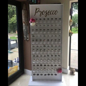 Amina Craft Rose Gold Acrylic Wedding Champagne Wall Perspex Prosecco Display Rack