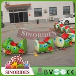 Amusement park parts cartoon track ride on train children electric train