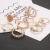 Import Anillos Serie 2020 Costume snake shape alloy gold plated jewelry women ring sets from China