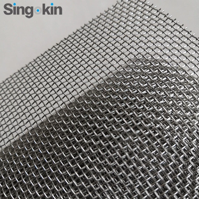 anping singokin mesh 16 18 20 40 stainless steel plain weave wire mesh/cloth/fabric price per meter for filter