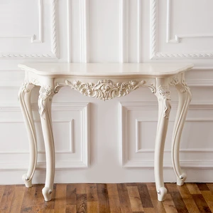 Antique Baroque Style Entrance Console Table