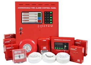 Asenware new addressable fire alarm control panel one loop for fire alarm system