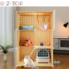 Assembly Fashion Large Metal Wire Breeding Cat Cage Playing House Ferret Cage