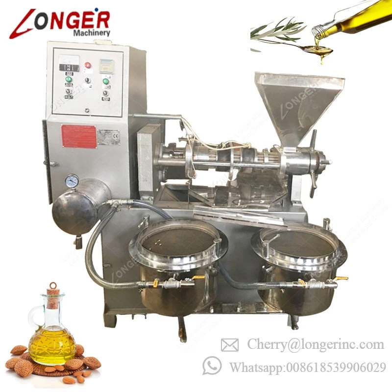 Automatic Rapeseed Soybean Palm Seeds Peanut Mustard Sesame Oil Pressers Extracting Olive Oil Extraction Machine
