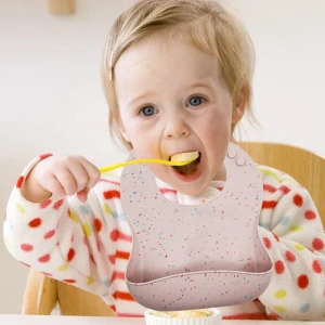 babero silicona Feeding Supplies Silicone Baby Bib  With with Food Catcher Baby Silicone Bibs Wholesale baberos de silicona