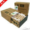 Bacteria free bamboo charcoal dustless cotton buds for travel