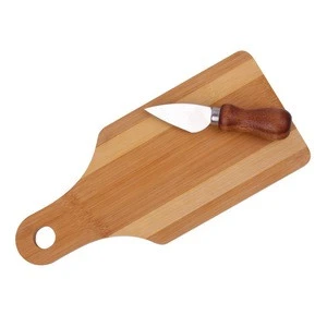 bamboo cooking cheese set with cutting acacia board