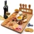 Import bamboo cutting board with 4 pieces knife set bamboo cheese board from China